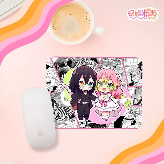 Mitsuri and Obanai Mouse Pad