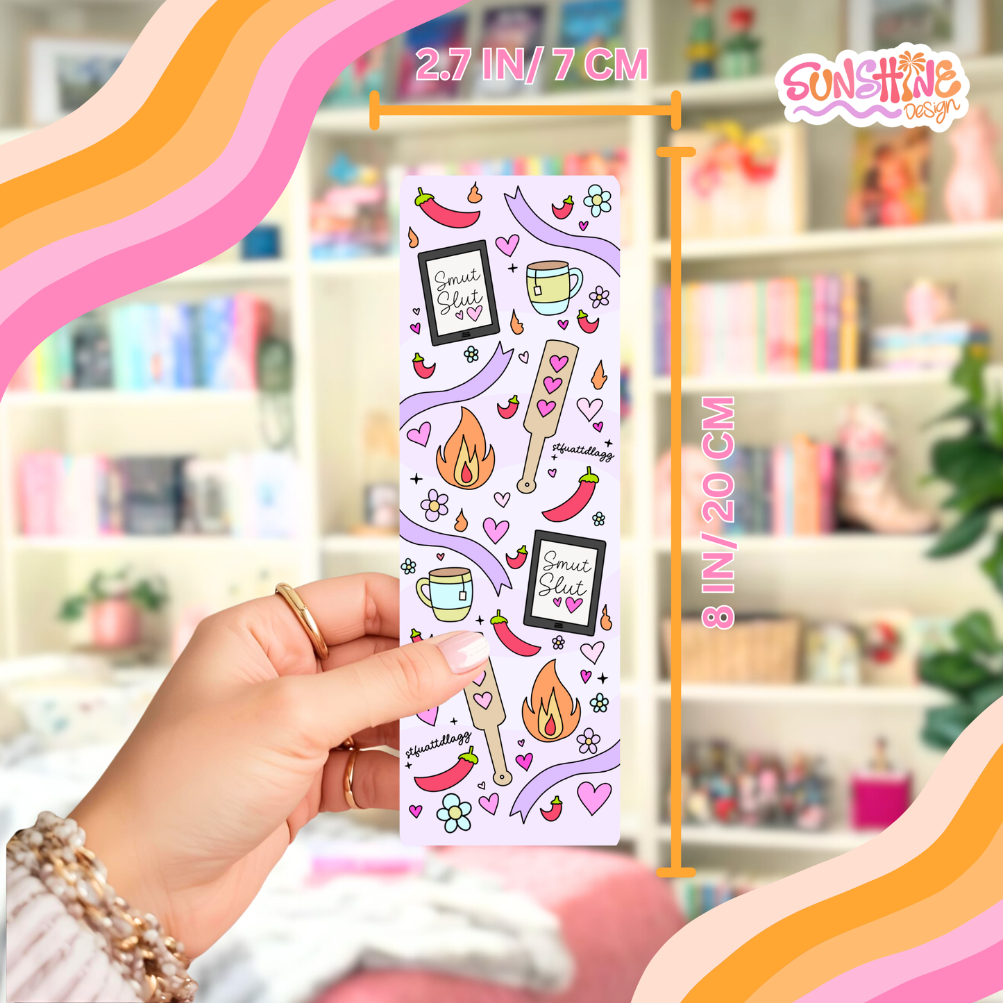 Spice Pink Romance Bookmark