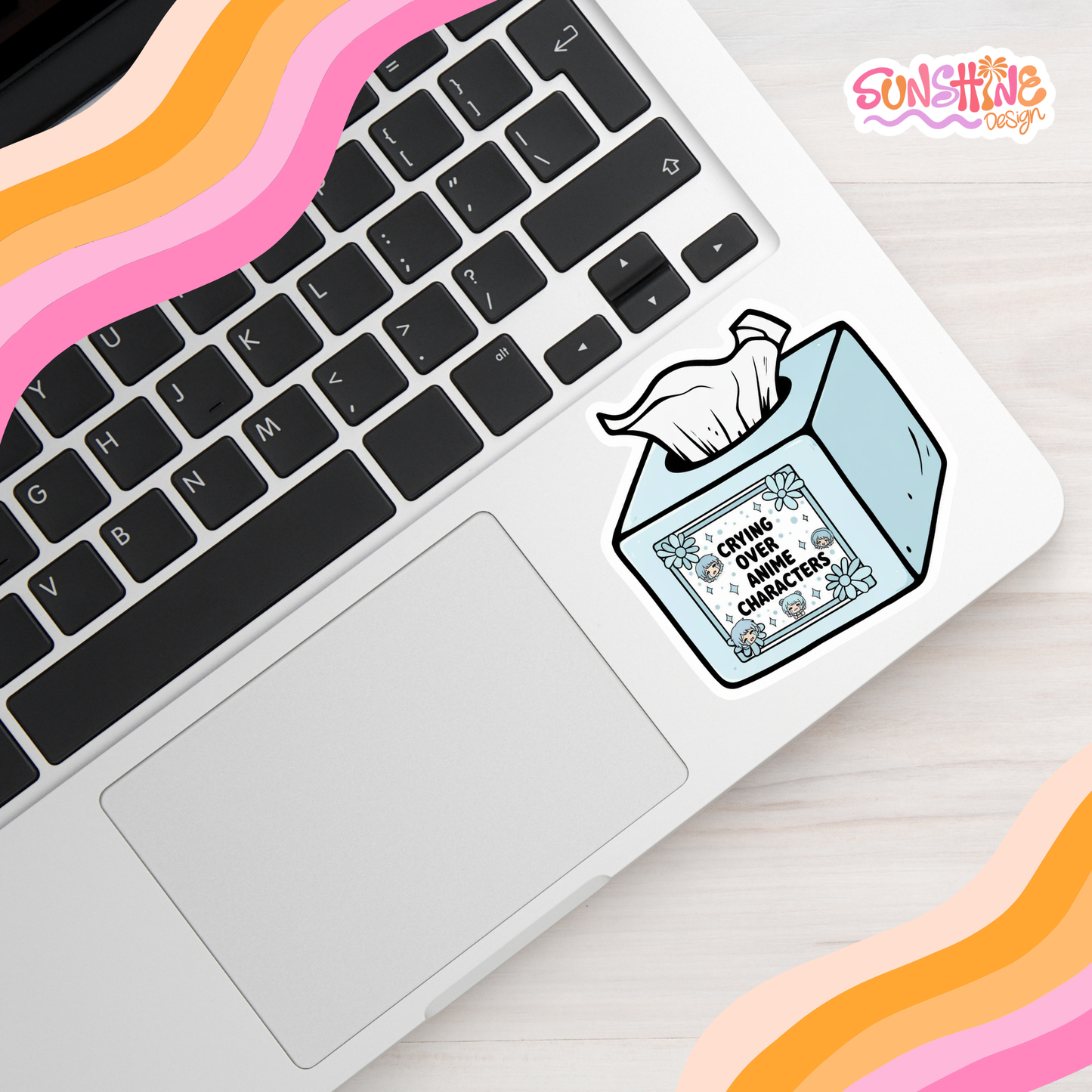 Autocolante de choro por causa de anime