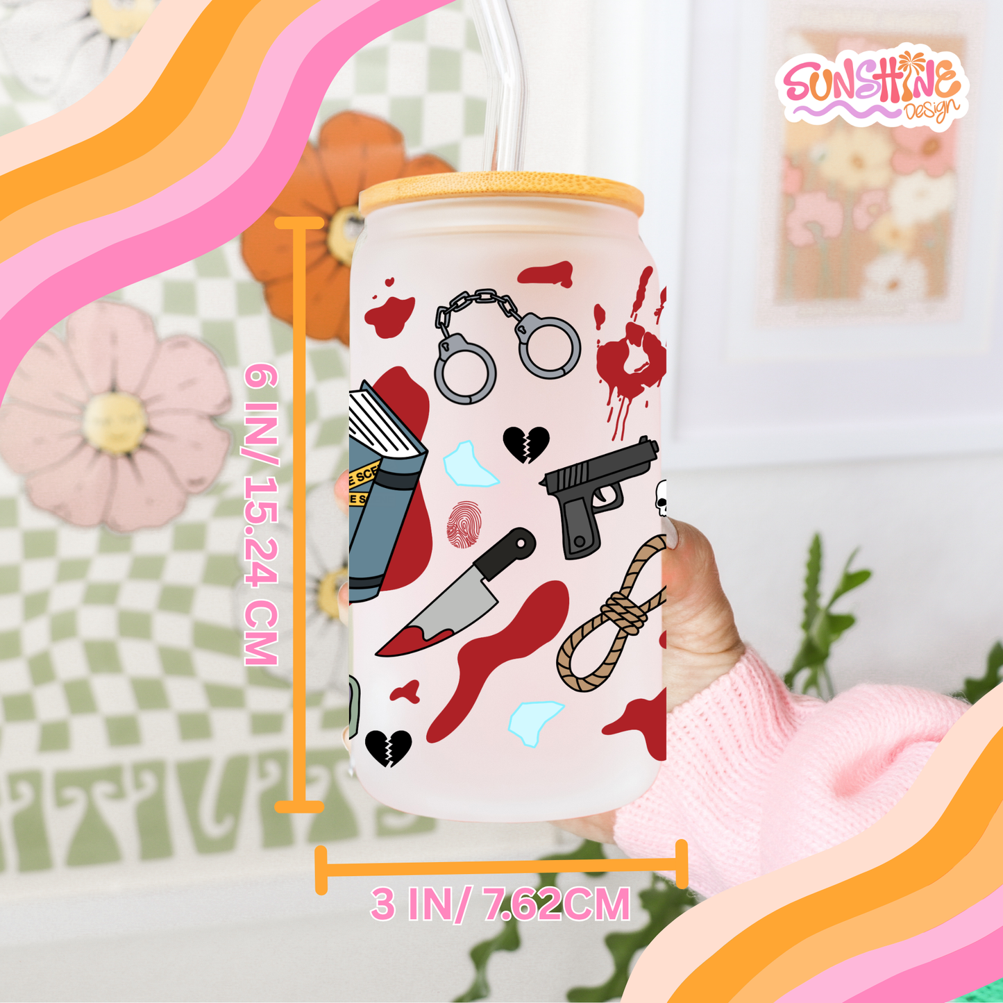 True Crime Glass Cup