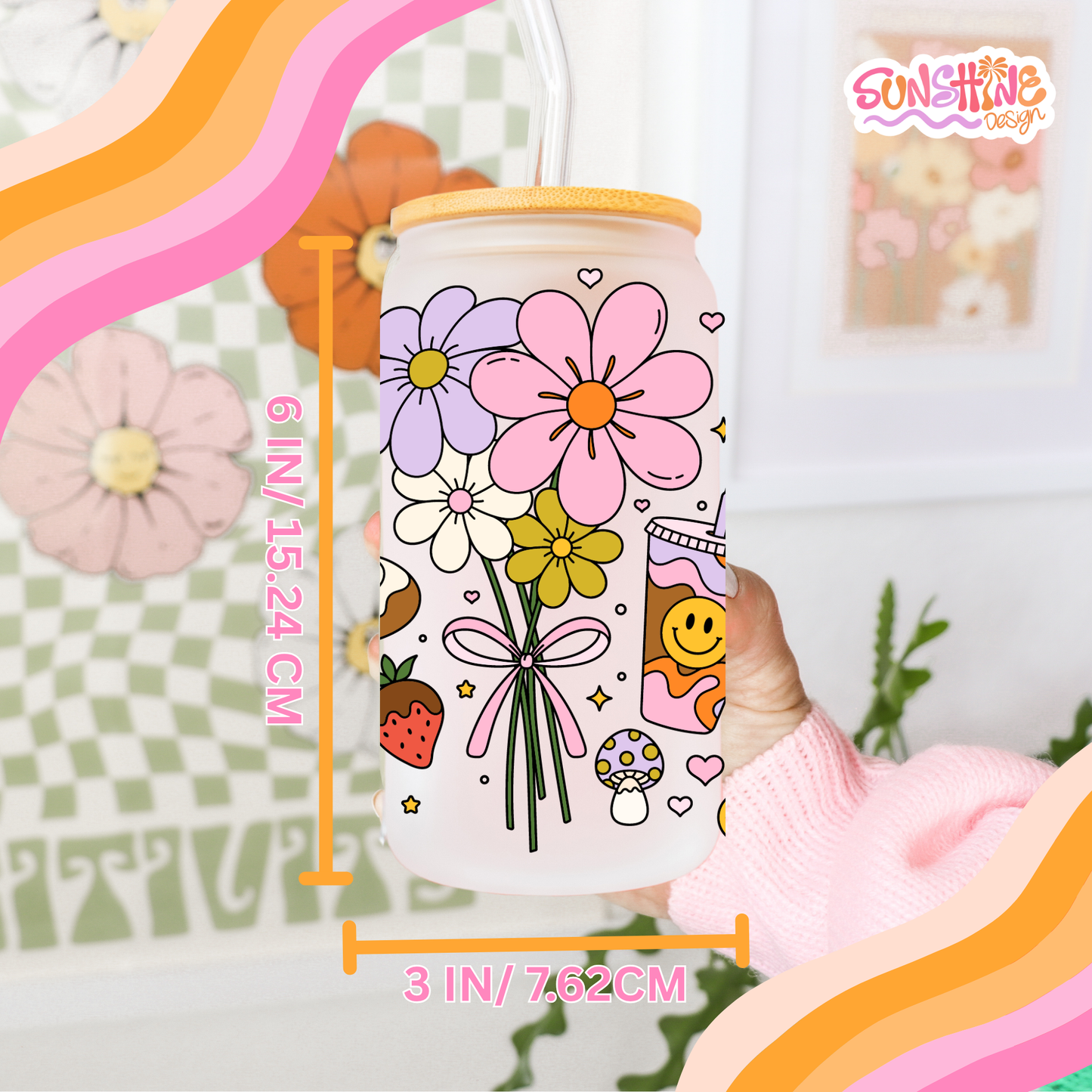 Sweet Bloom Glass Cup