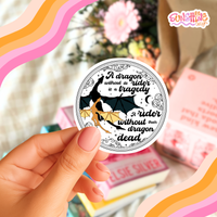 Load image into Gallery viewer, Dragon and Rider Sticker
