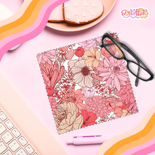 Flowers Glasses Cloth