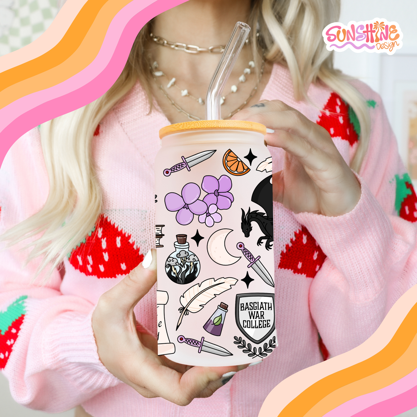 War College Glass Cup