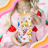 Load image into Gallery viewer, Sailor Moon Glass Cup
