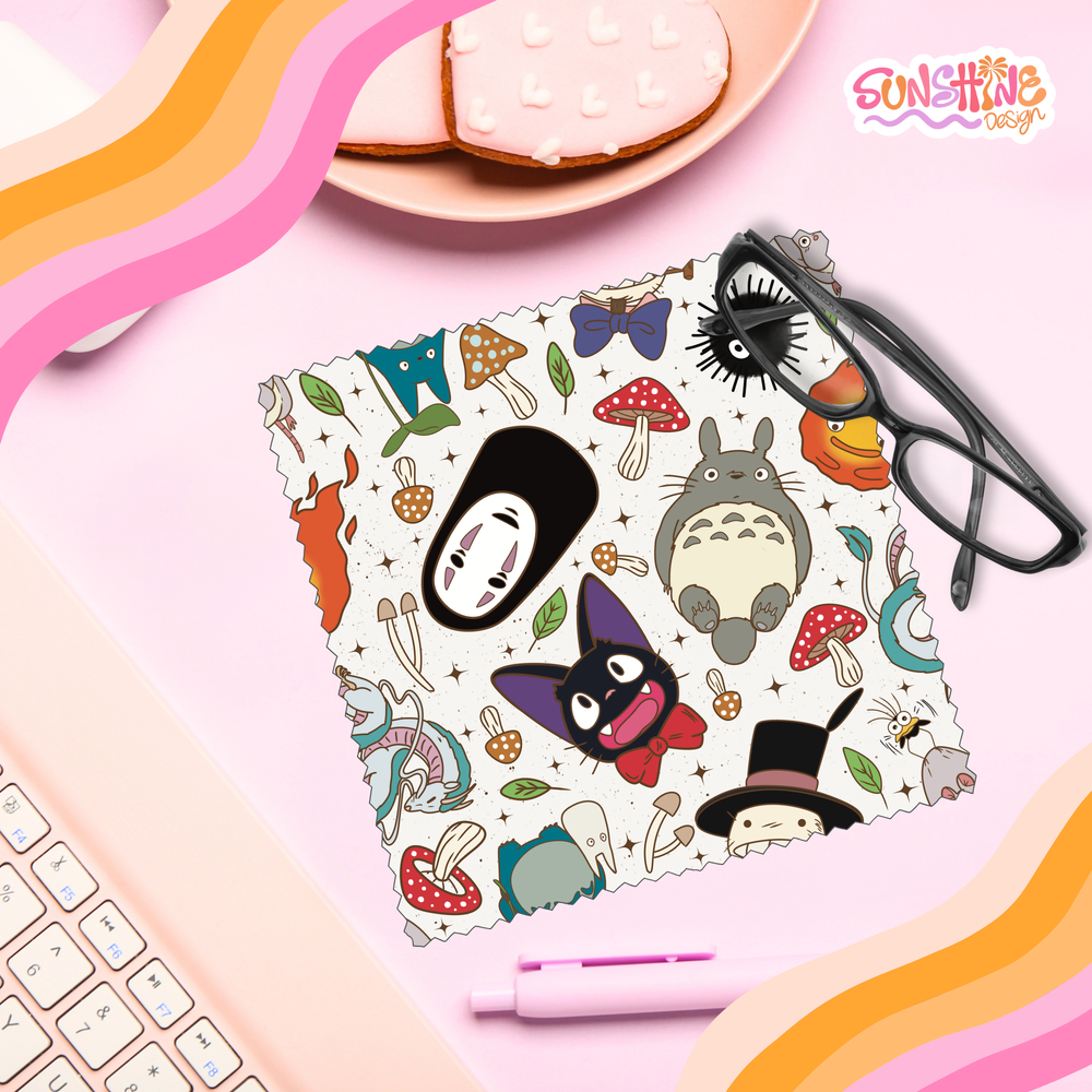 Ghibli Studio Glasses Cloth