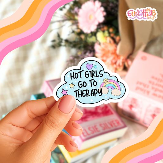 Autocolante "Meninas vão à terapia"