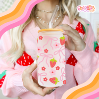 Load image into Gallery viewer, Berry Bow Glass Cup
