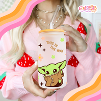 Load image into Gallery viewer, This is Yoda Glass Cup
