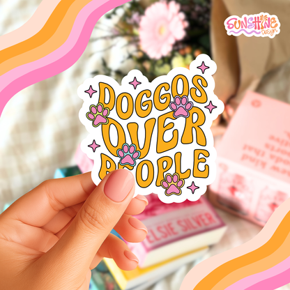 Autocolante "Cães acima de pessoas"