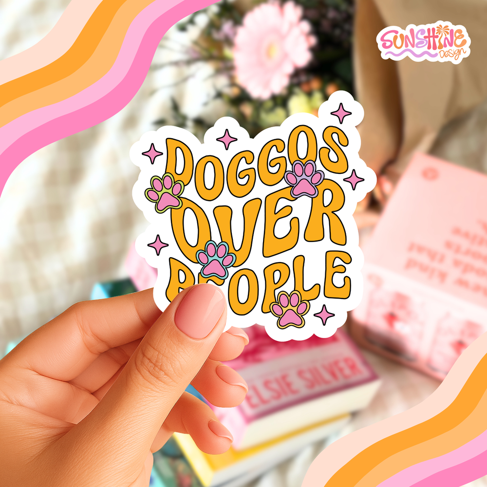Dogs Over People Sticker
