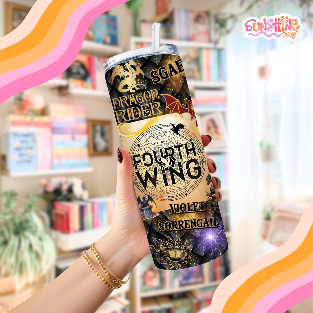 Fourth Wing Saga Tumbler