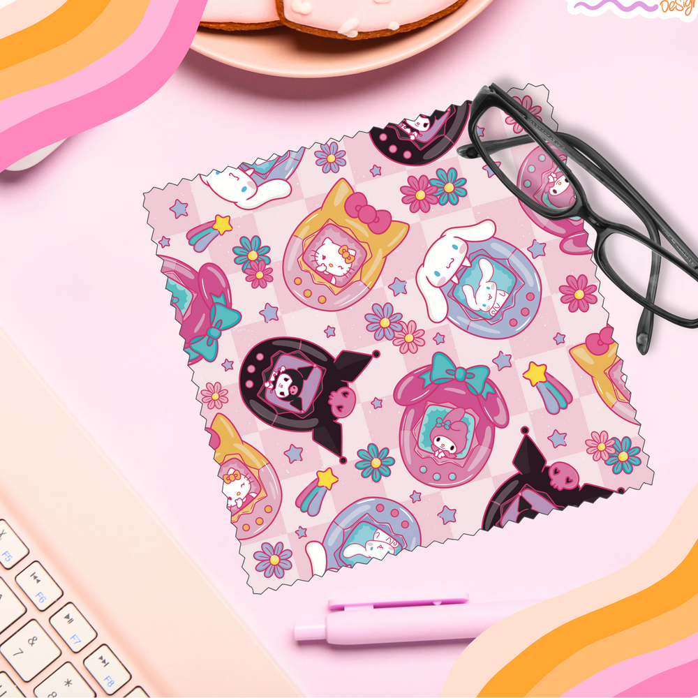 Hello Kitty Glasses Cloth