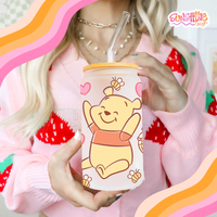 Load image into Gallery viewer, Winnie Pooh Glass Cup
