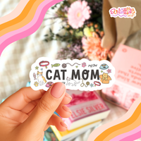 Load image into Gallery viewer, Cat Mom Sticker
