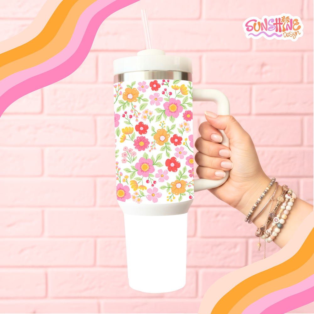 Blooming Flowers Tumbler