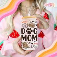 Load image into Gallery viewer, Dog Mom Glass Cup
