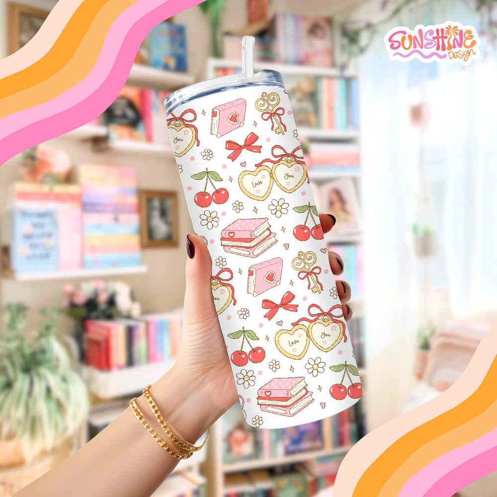 Romantic Bookish Tumbler