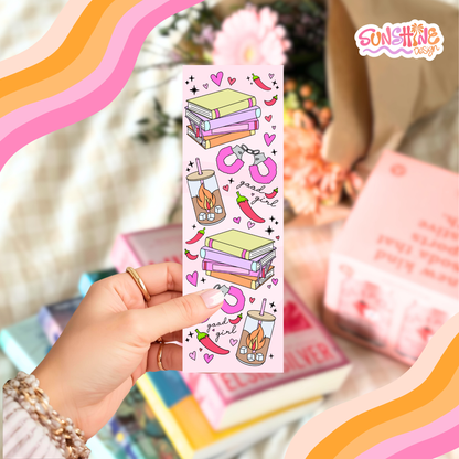 Pink Spicy Romance Bookmark