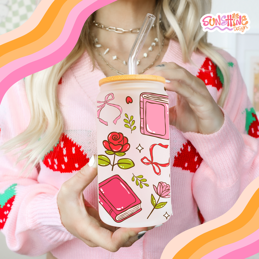 Romance in Bloom Glass Cup