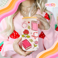 Load image into Gallery viewer, Romance in Bloom Glass Cup
