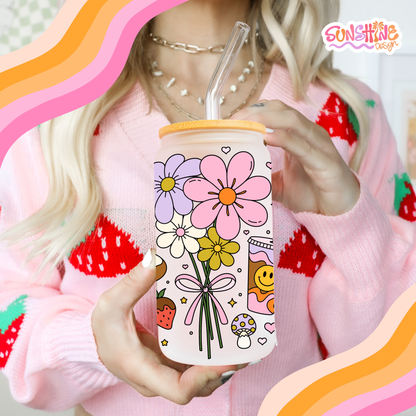 Copo de vidro Sweet Bloom