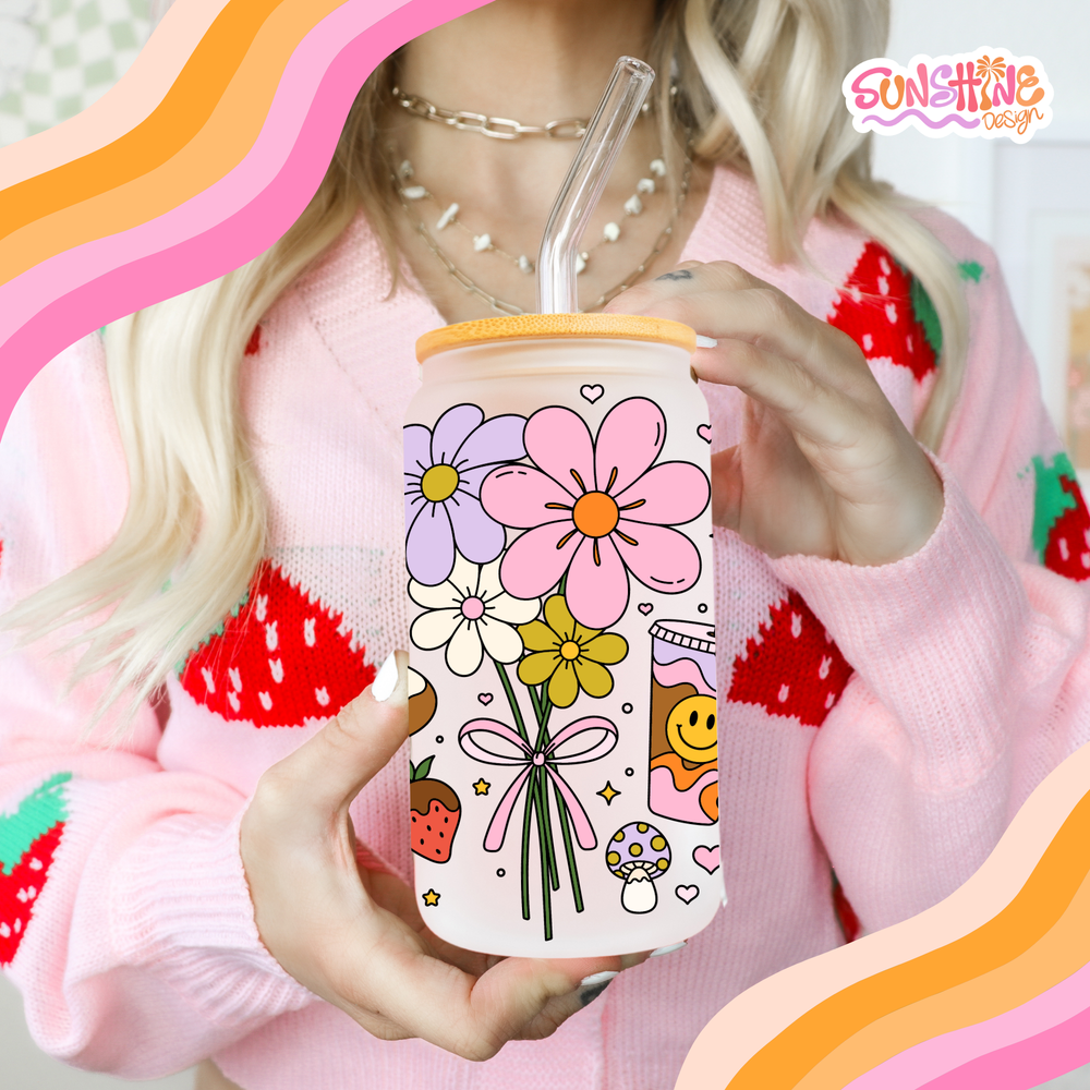 Sweet Bloom Glass Cup