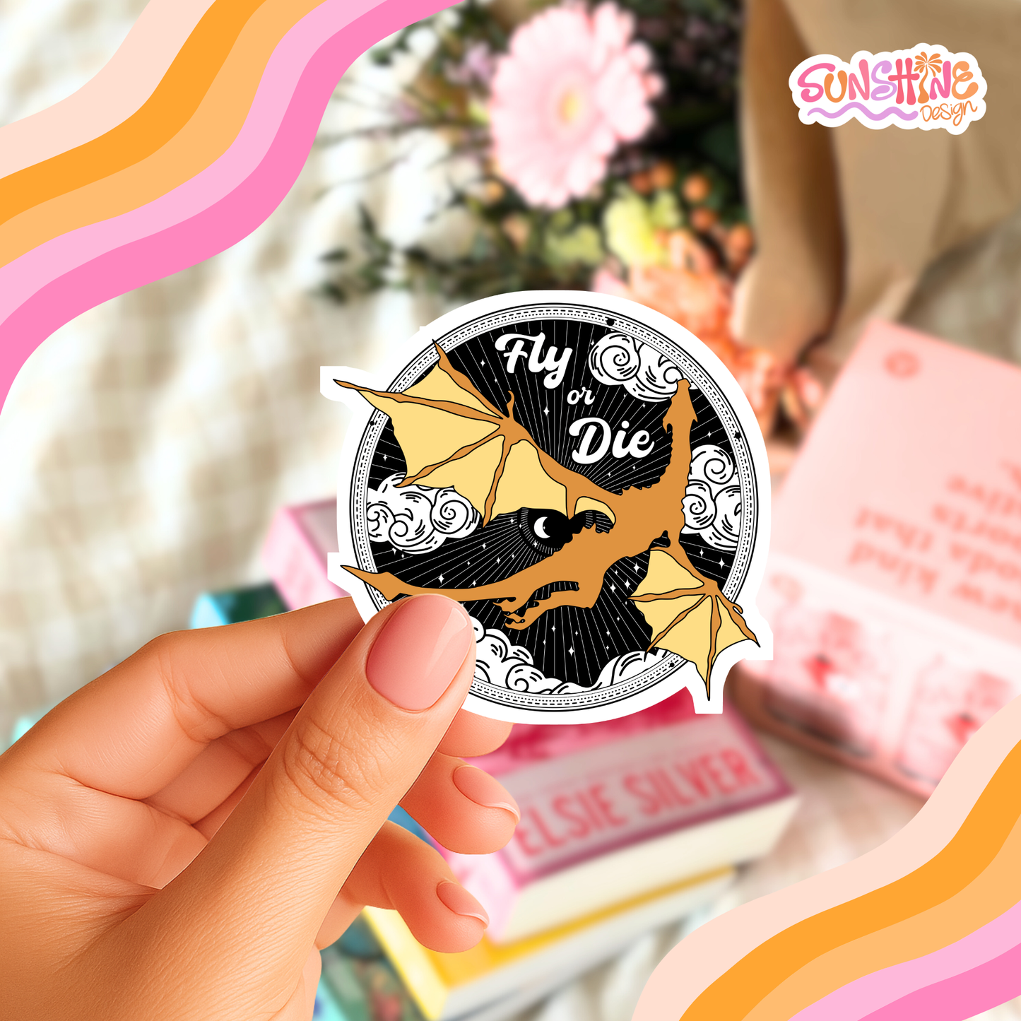 Autocolante "Voar ou Morrer"