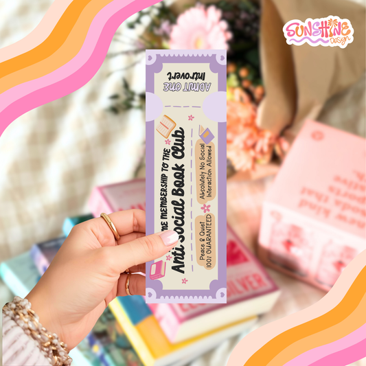 Anti Social Club Bookmark