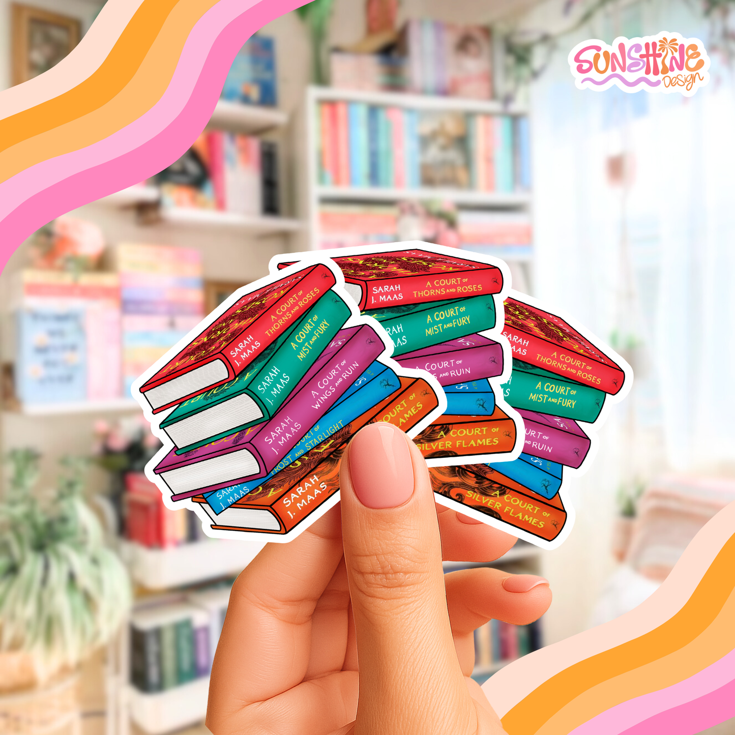 Autocolante de livros de magia Acotar