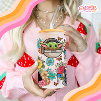 Load image into Gallery viewer, Galactic Blossom Glass Cup
