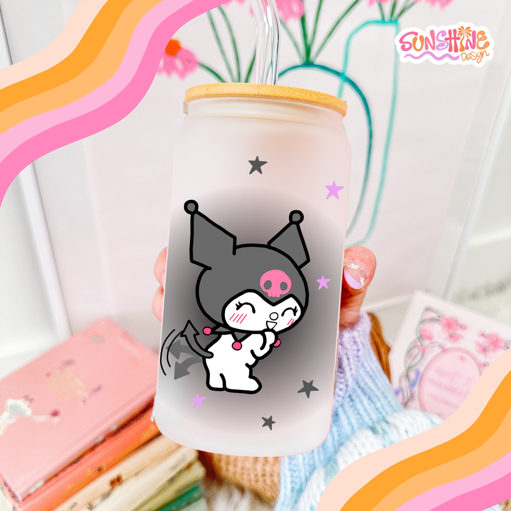 Kuromi Glass Cup