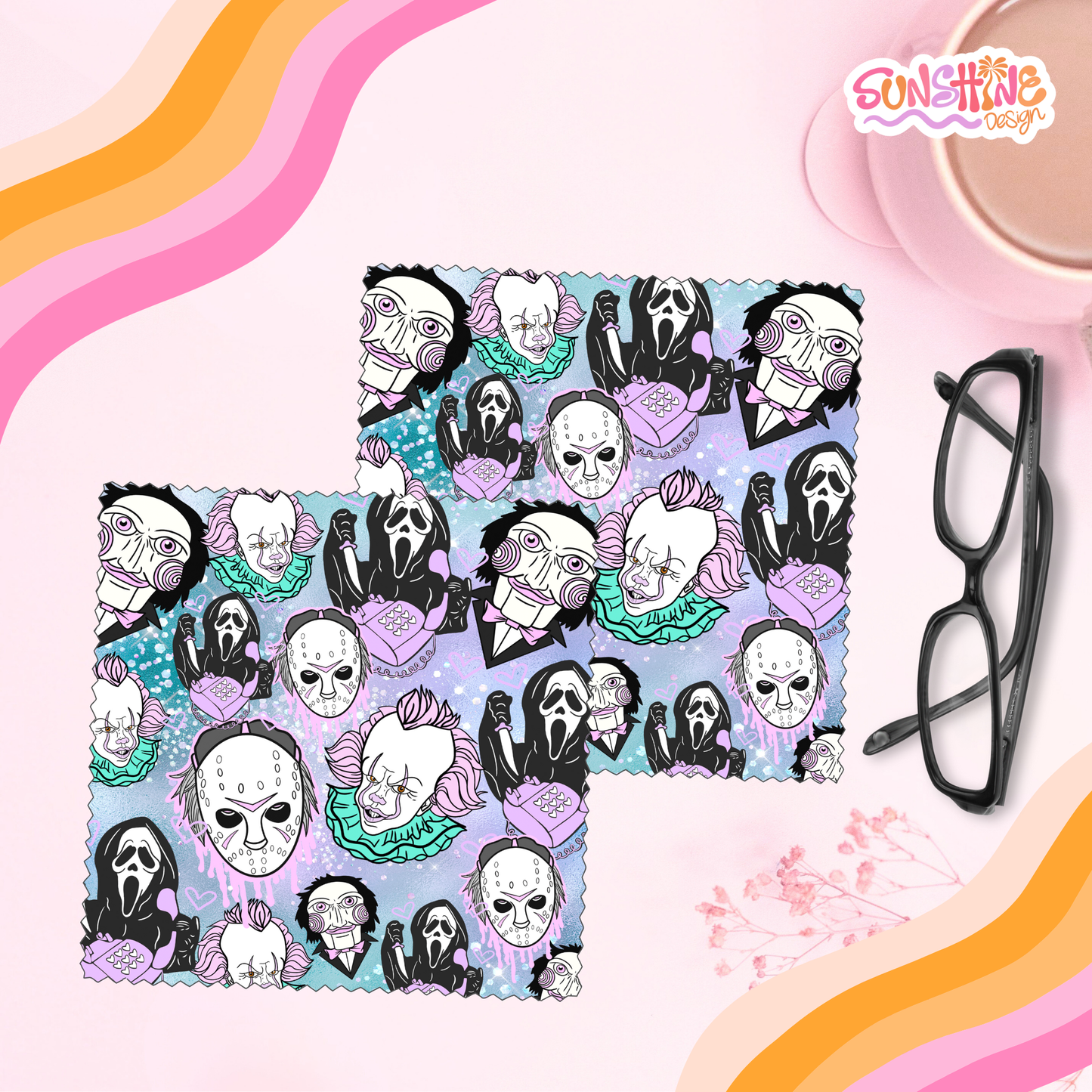 Pano para óculos de filmes de terror