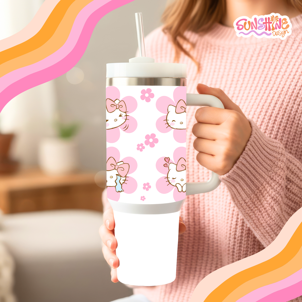 Kawaii Kitty Tumbler