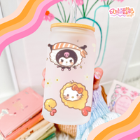 Load image into Gallery viewer, Sushi Kitty Glass Cup
