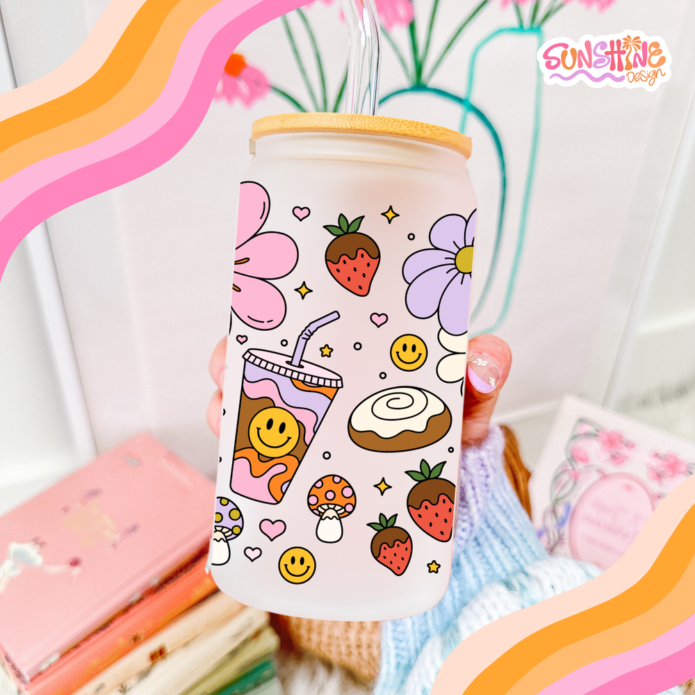 Sweet Bloom Glass Cup