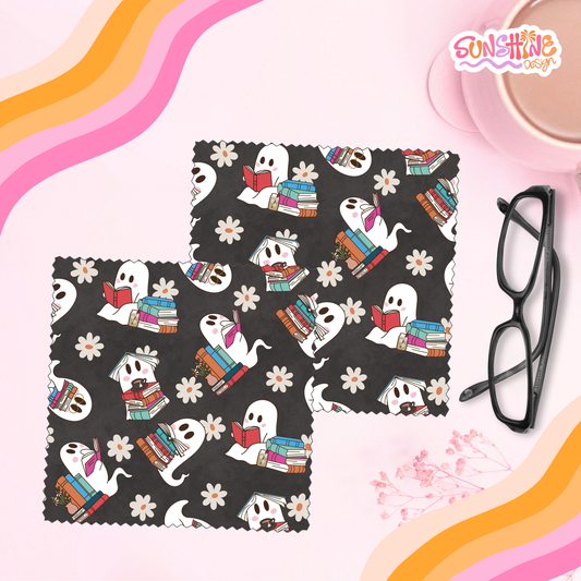 Bookish Ghost Glasses Cloth