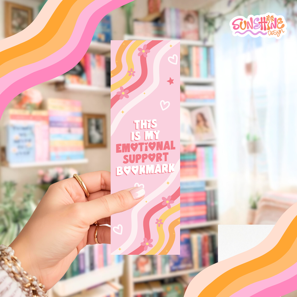 Emotional Support Bookmark