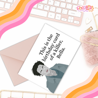 Load image into Gallery viewer, Sparkly Vampire Birthday Card
