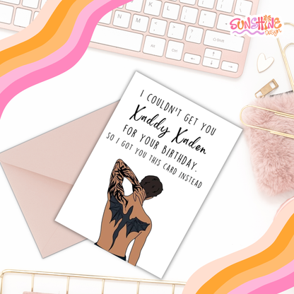 Xaddy Xaden Birthday Card