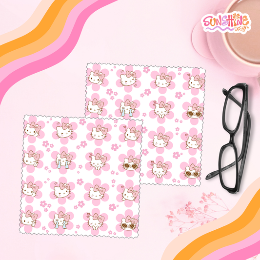 Cute Kitty Glasses Cloth