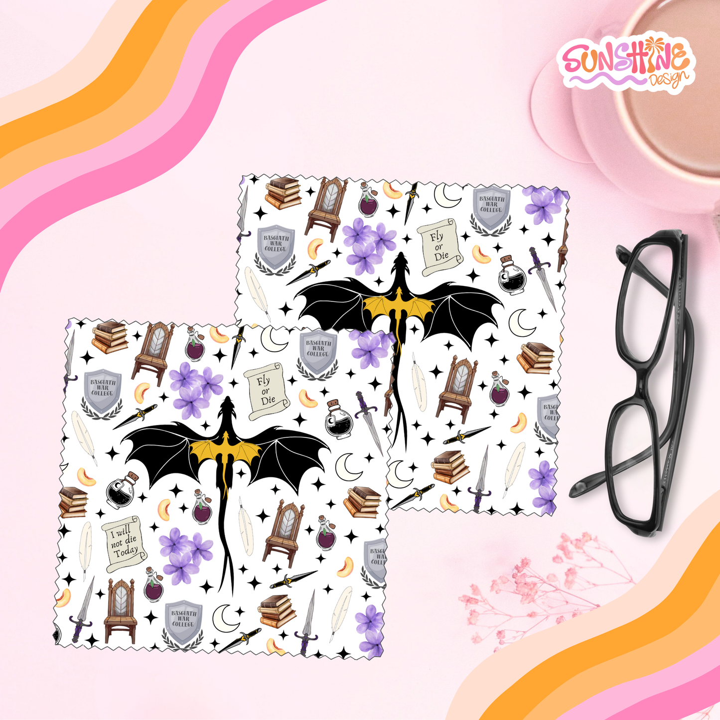 Pano para óculos da quarta asa