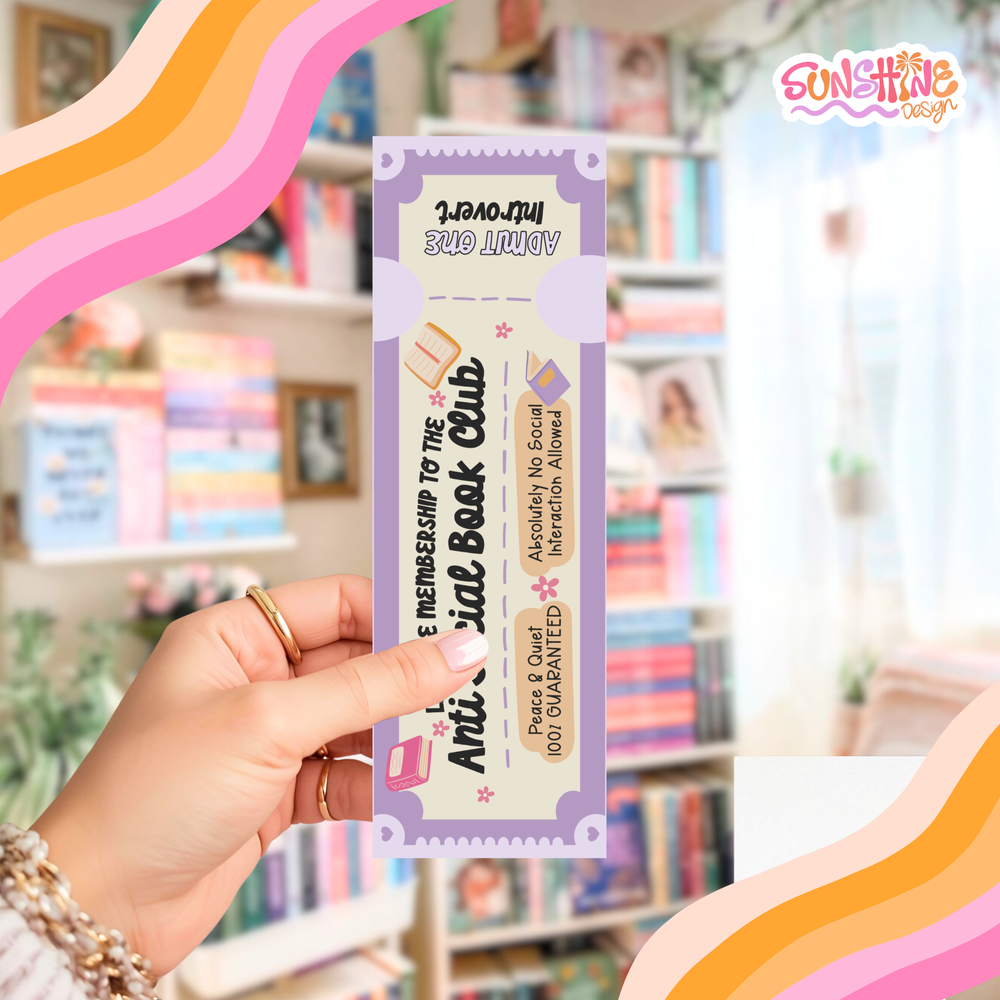 Anti Social Club Bookmark