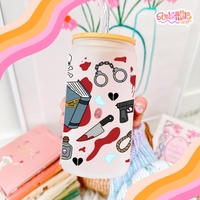 Load image into Gallery viewer, True Crime Glass Cup
