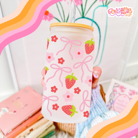 Load image into Gallery viewer, Berry Bow Glass Cup
