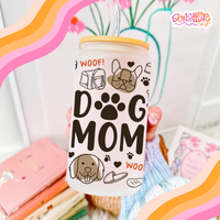 Load image into Gallery viewer, Dog Mom Glass Cup
