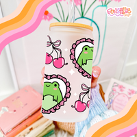 Load image into Gallery viewer, Cute Froggie Glass Cup
