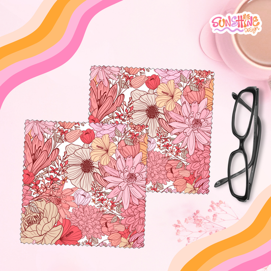 Flowers Glasses Cloth