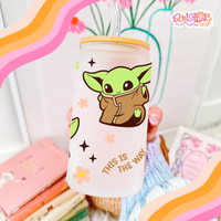 Load image into Gallery viewer, This is Yoda Glass Cup
