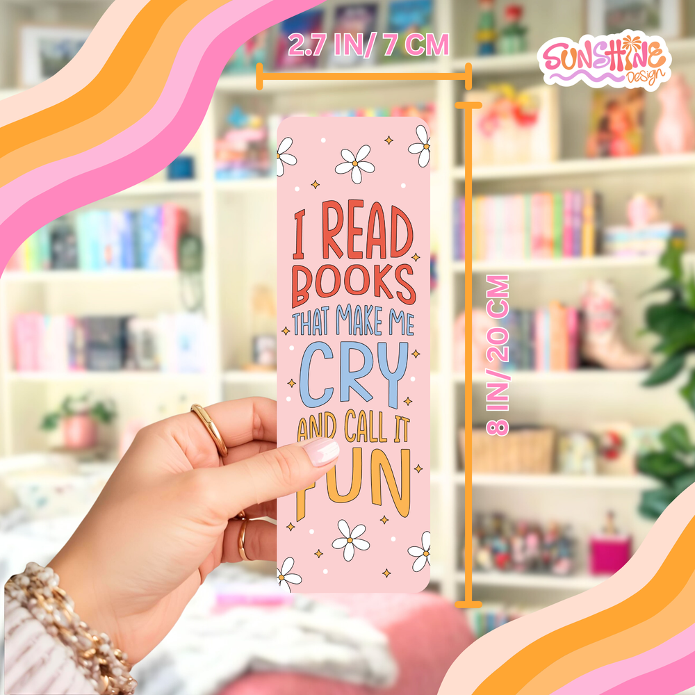 I Read and Cry Bookmark